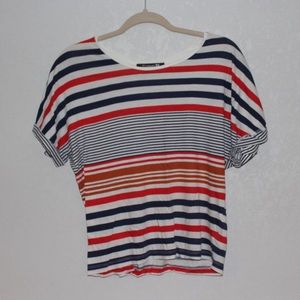 Forever 21 Red, White, and Navy Striped Shirt